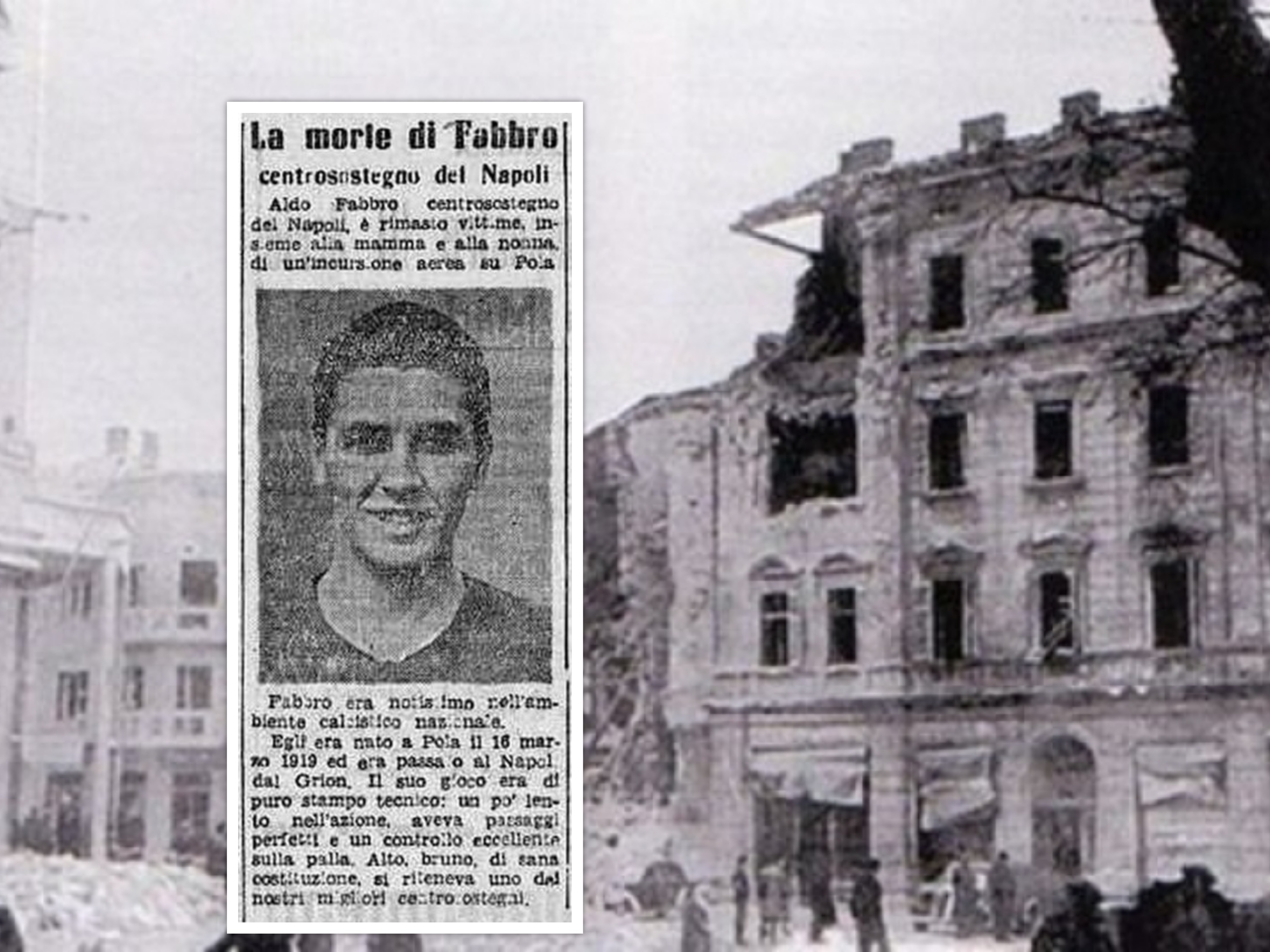 Među poginulim civilima u bombardiranju Pule bila je i mlada nada pulskog nogometa